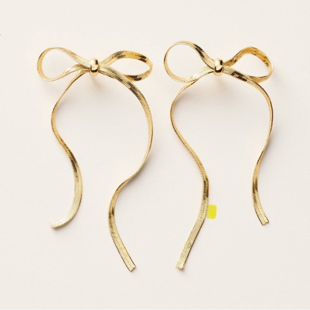 KATE SPADE X TARGET - NWT! Gold Bow Earrings